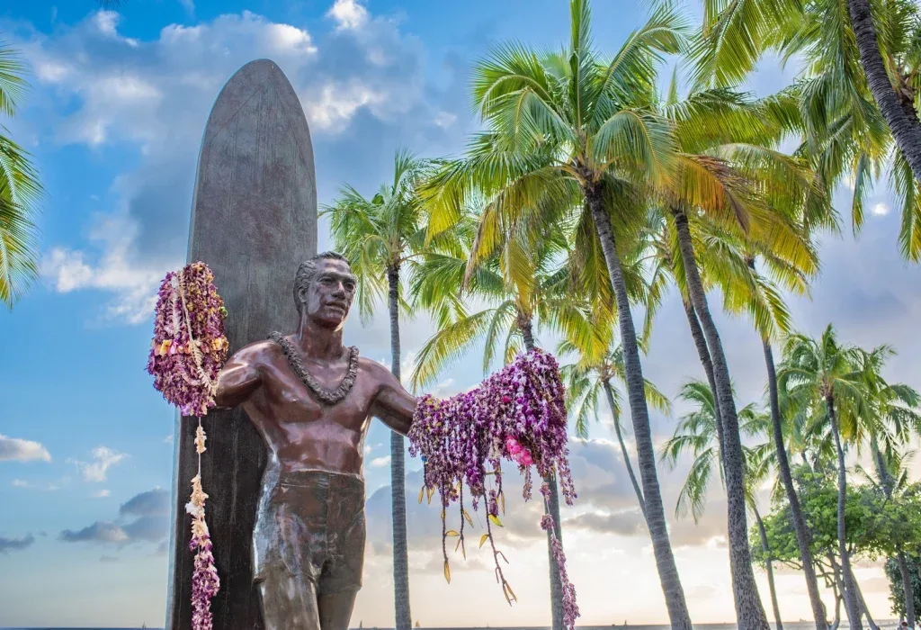 Duke Kahanamoku Statue 1 Min Walk