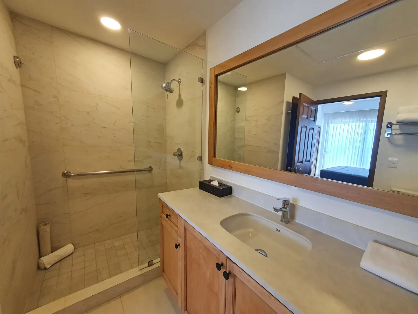 Bathroom in the 2 Bedroom Superior Suite Coba at Paradise Village Beach Resort and Spa.
