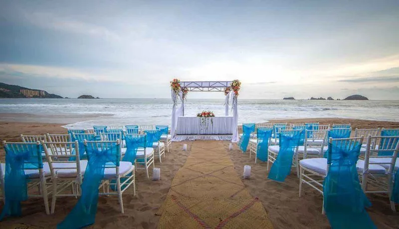 Beachfront Ceremony Space Venue at Park Royal Beach Ixtapa