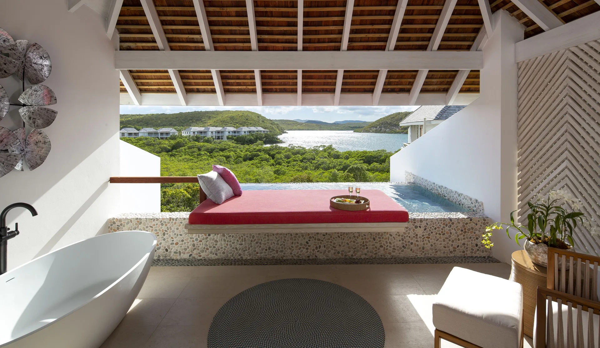 The Escape at Nonsuch Bay adults-only all-inclusive with plunge pools and romantic bay views