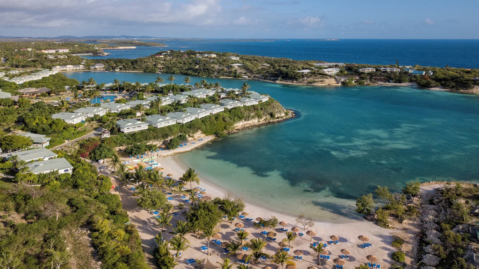 The Verandah Antigua all-inclusive resort with spacious suites, family amenities, and calm beach coves
