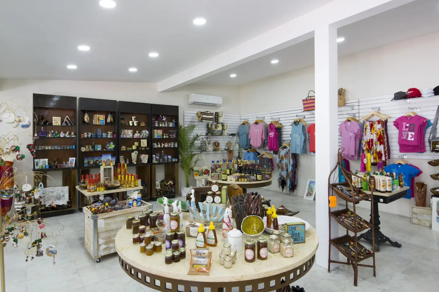 Resort gift shop with souvenirs, clothing, and local goods at Pineapple Beach Club Antigua.