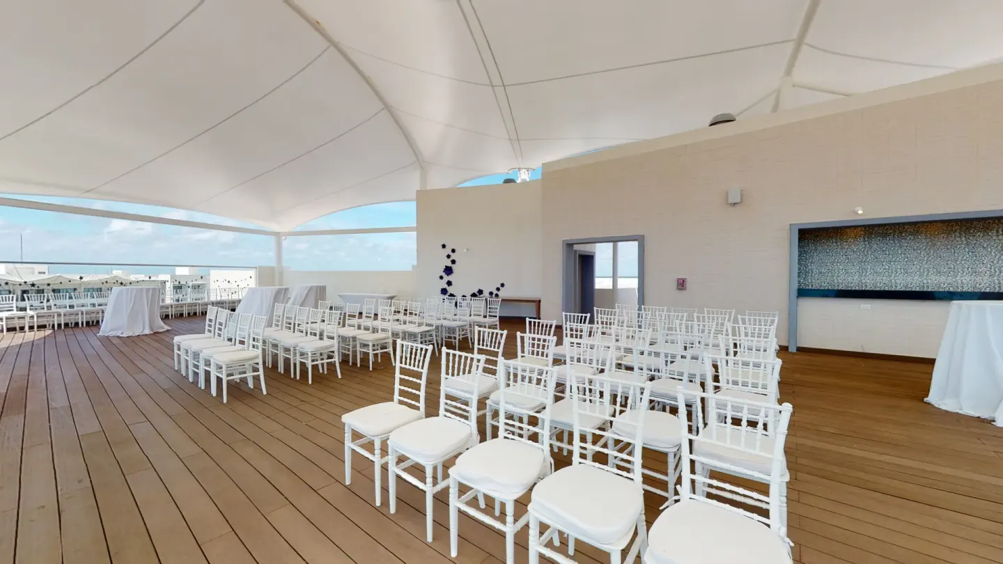 Roof Top Wedding 24 Venue at Planet Hollywood Cancun
