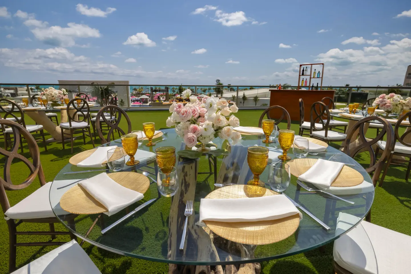 Roof Top Wedding Gusto Venue at Planet Hollywood Cancun