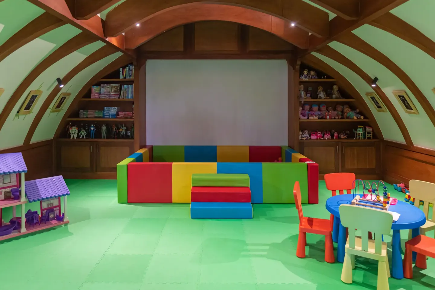 Indoor kids club playroom with toys at Princess Family Club Bavaro.