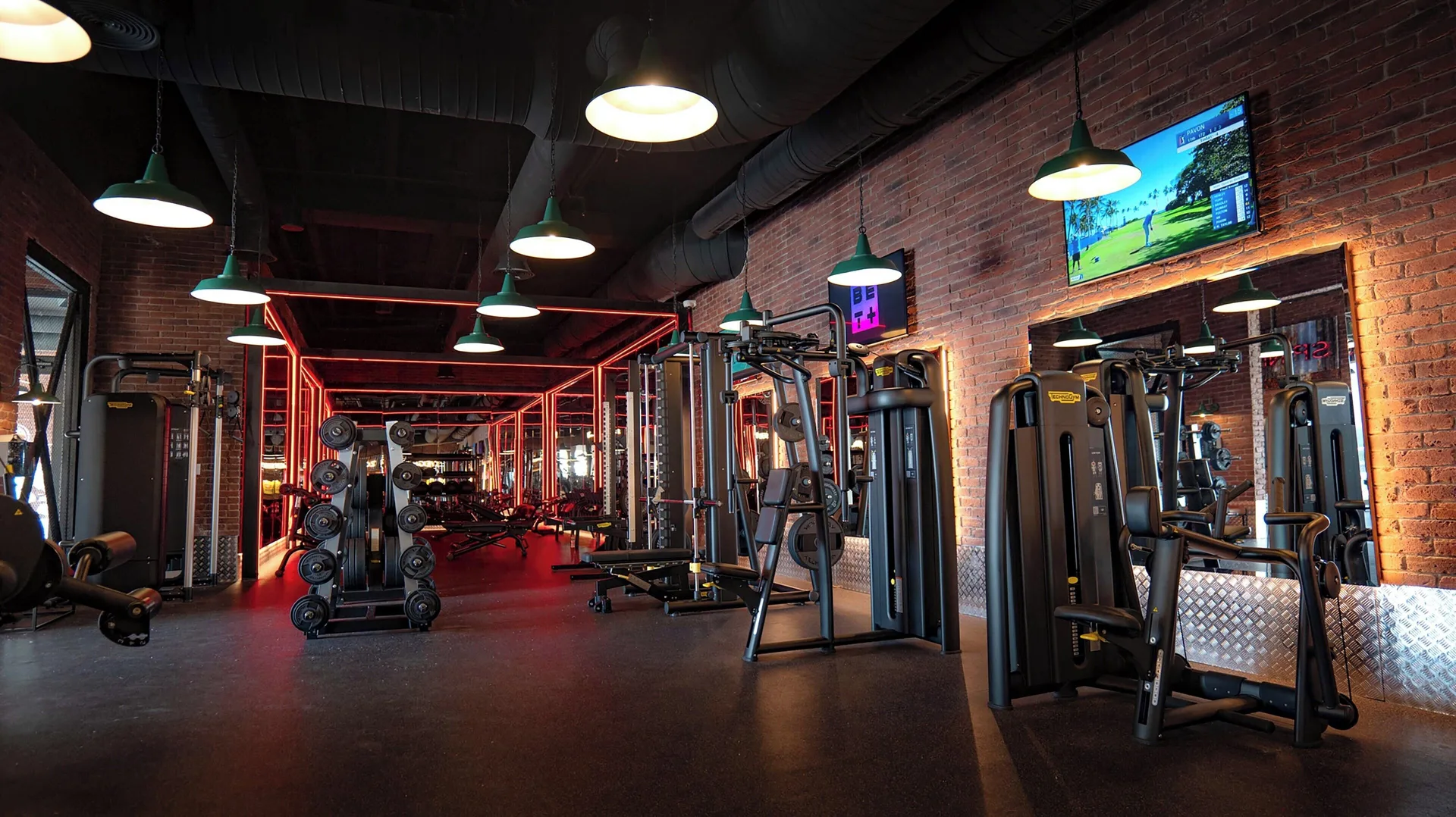 Fitness center with strength machines at Princess Senses The Mangrove Resort.