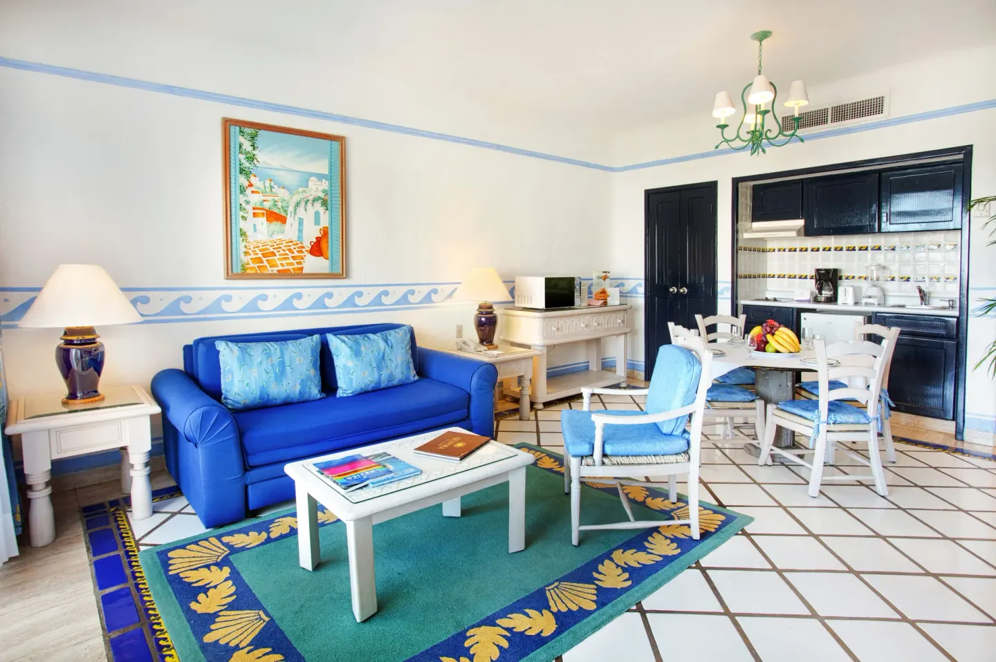 Luxury Suite living and dining area at Pueblo Bonito Los Cabos Blanco.
