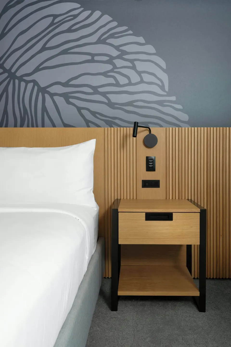 Bedside table detail in the Alani Penthouse suite at Renaissance Honolulu Hotel & Spa.
