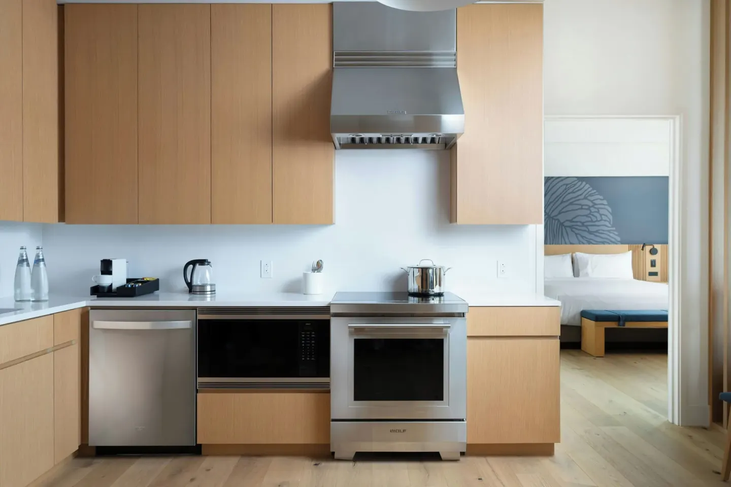Kitchen in the Alani Penthouse suite at Renaissance Honolulu Hotel & Spa.