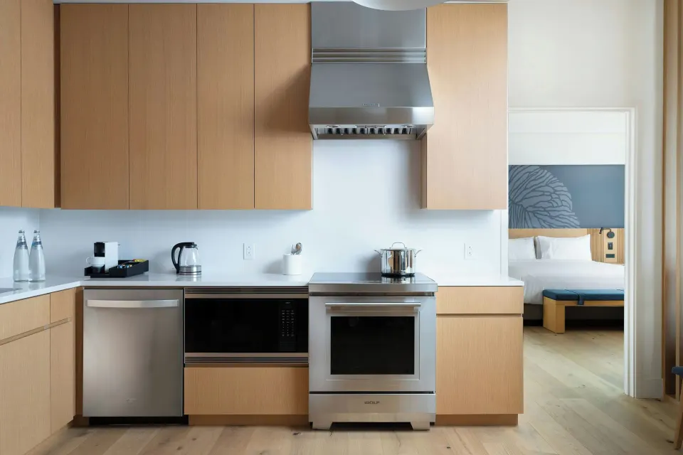 Kitchen in the Alani Penthouse suite at Renaissance Honolulu Hotel & Spa.