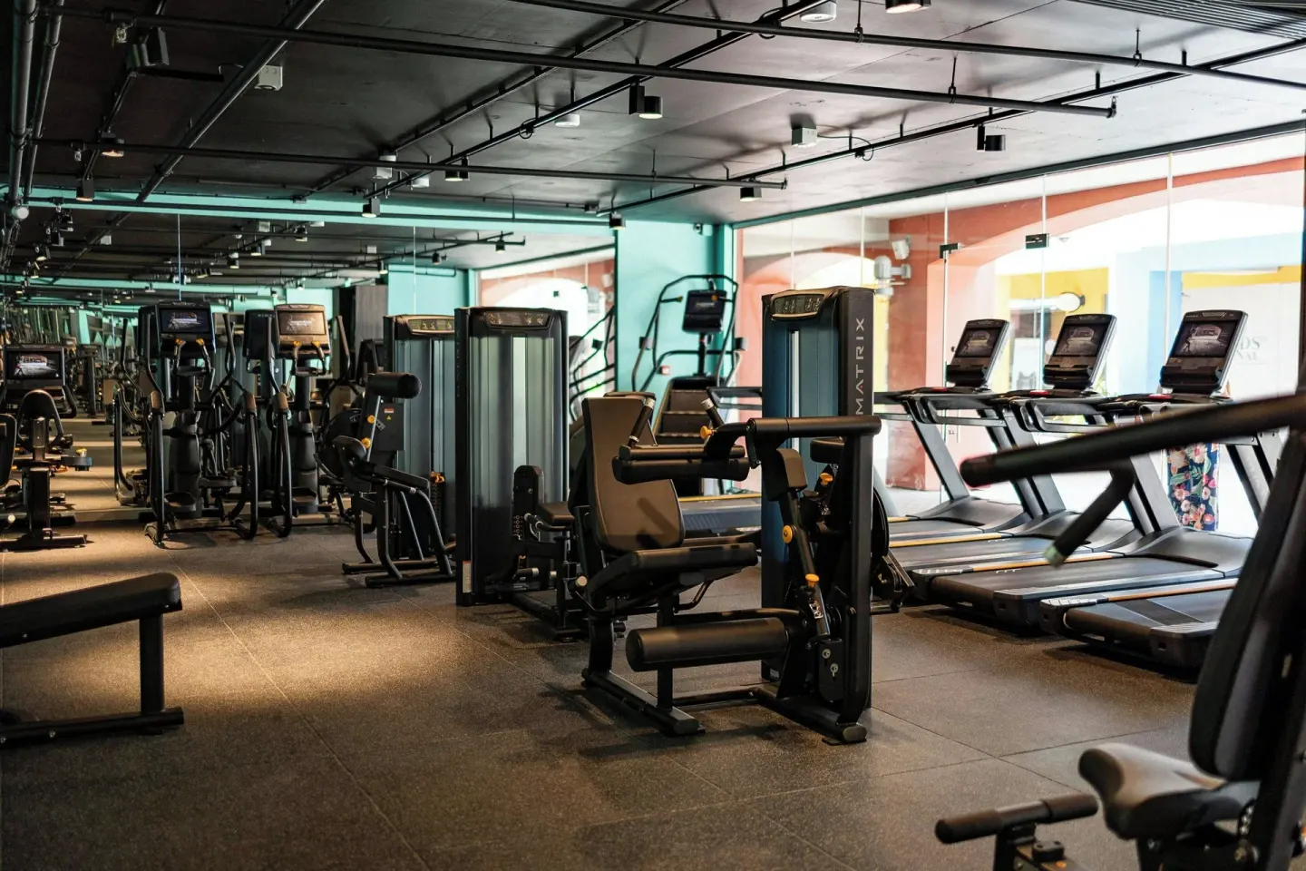 Fitness center cardio and strength equipment at Renaissance Wind Creek Curacao Resort.