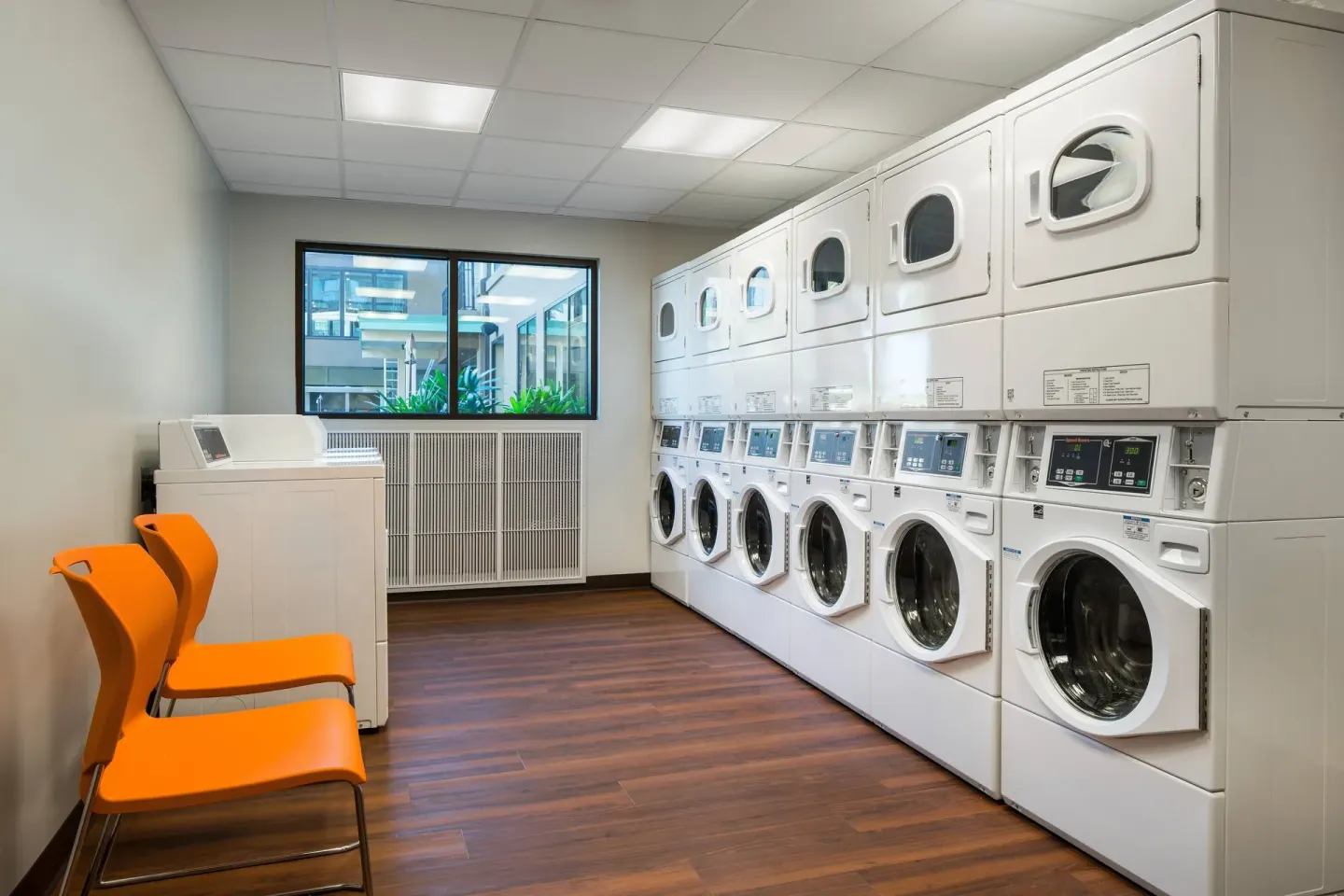 Self-service laundry room with washers and dryers at Residence Inn Maui Wailea.