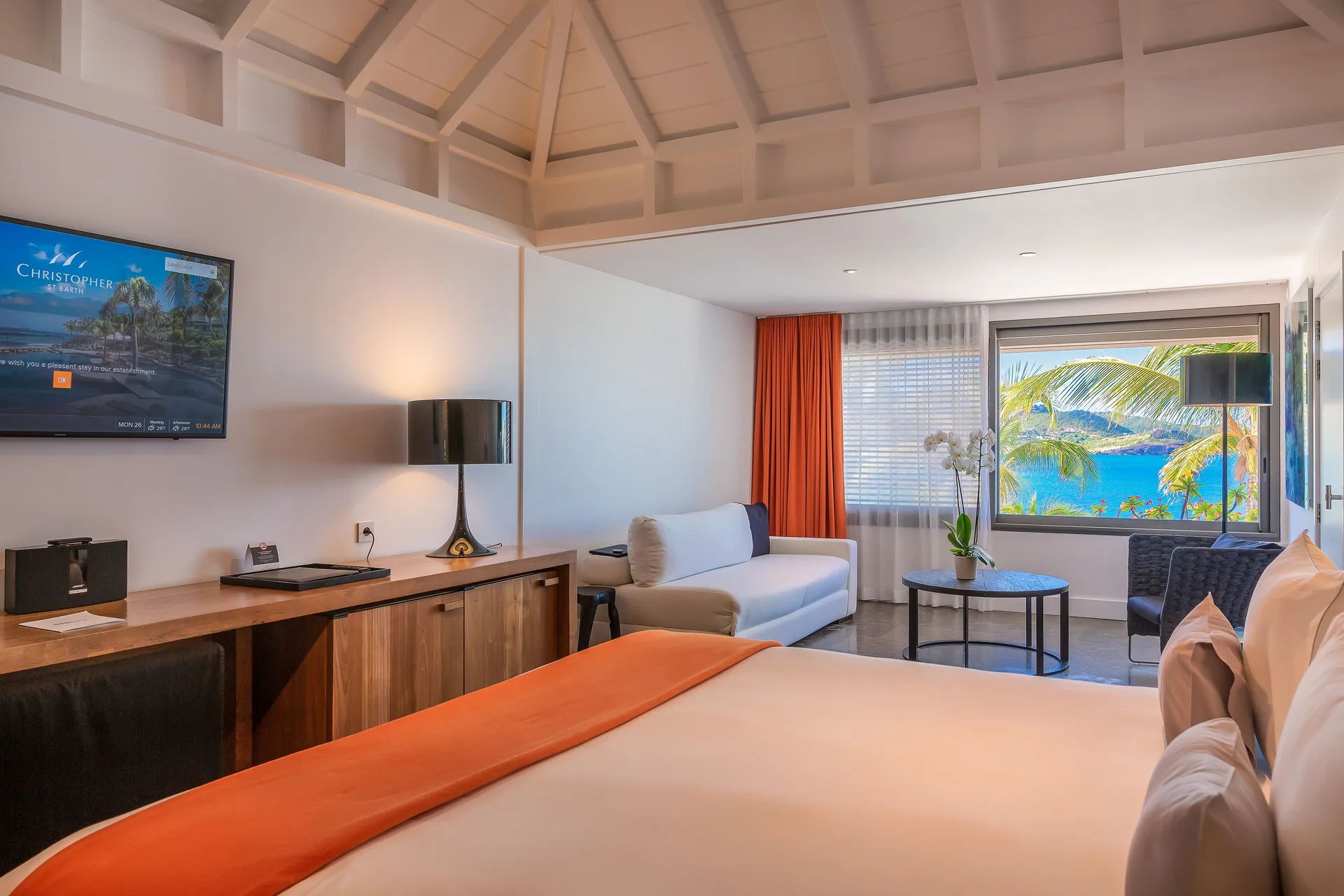 Christopher Hotel boutique oceanfront resort in Pointe Milou, St. Barth with intimate pool and Caribbean Sea views.