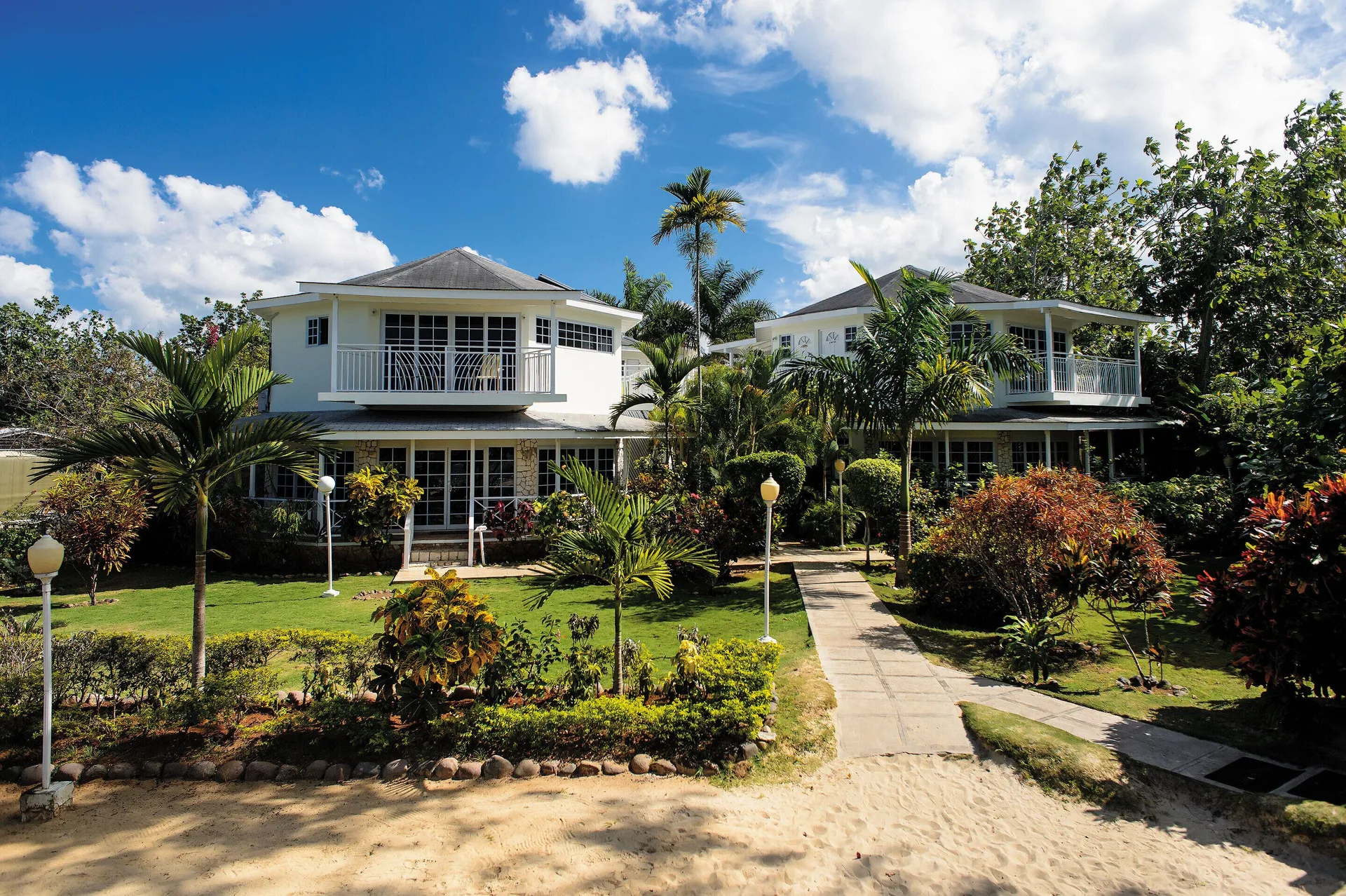 Rondel Village Negril beachfront resort with villas, tropical gardens, and Seven Mile Beach setting