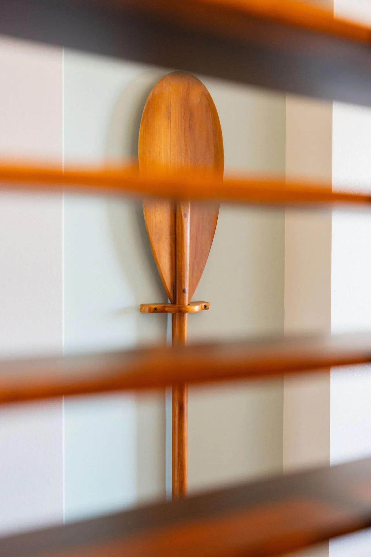 Partial Ocean View Room paddle wall detail at Royal Lahaina Resort & Bungalows.