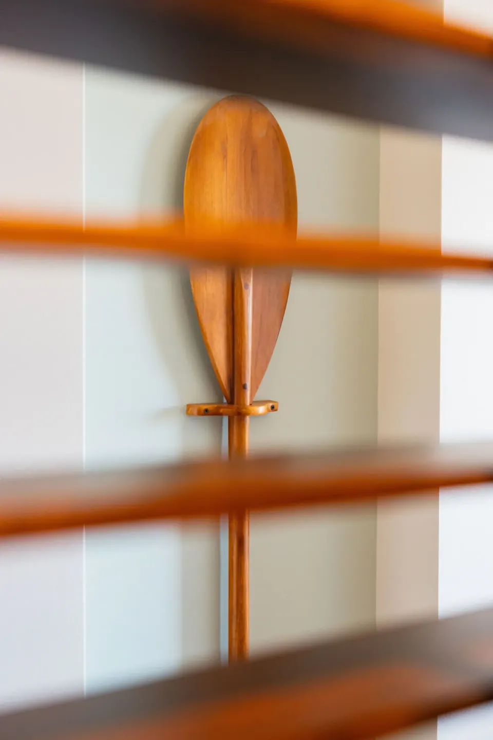Decorative paddle detail in a Partial Ocean View room at Royal Lahaina Resort & Bungalows.