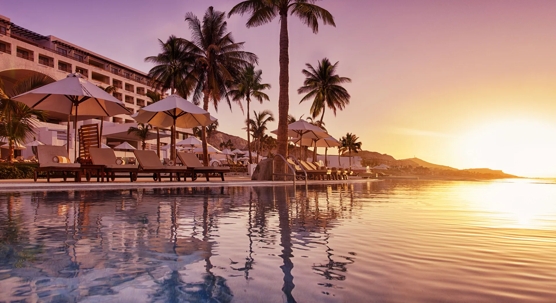 Marquis Los Cabos adults-only all-inclusive resort with dramatic architecture and oceanfront pools