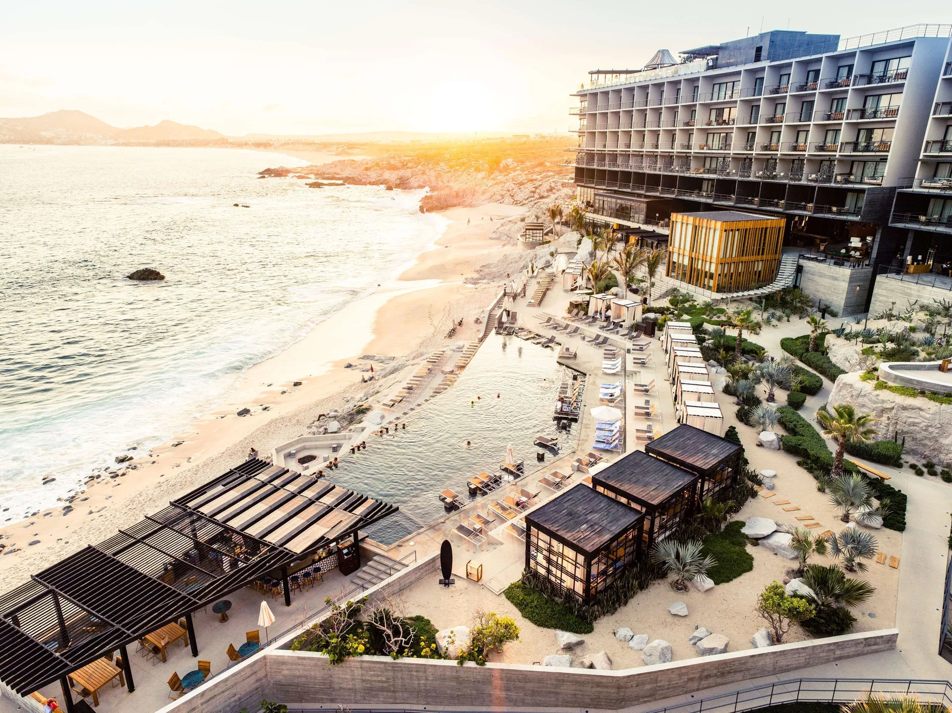 The Cape A Thompson Hotel stylish Cabo resort with rooftop bar and views of El Arco