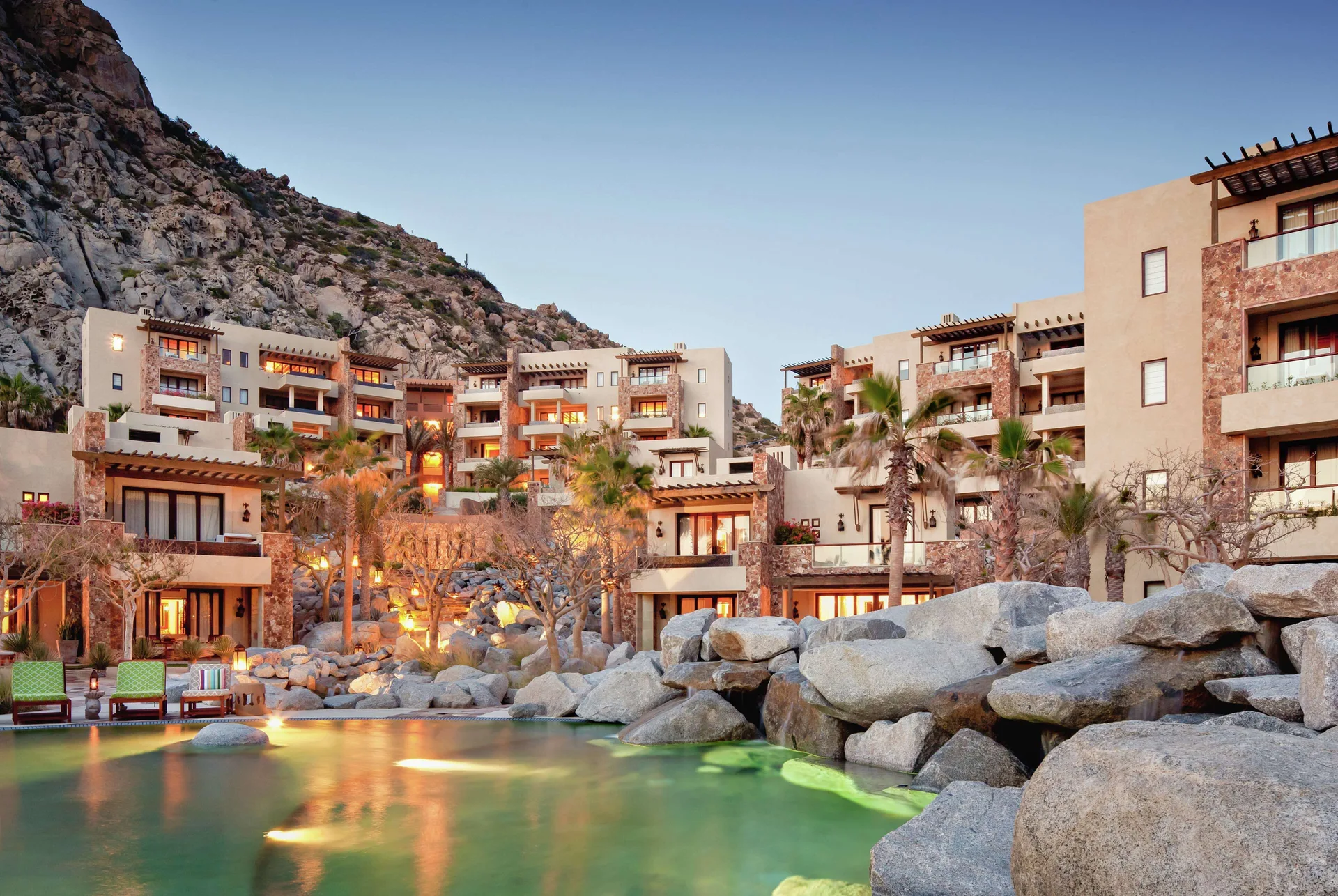 Waldorf Astoria Los Cabos Pedregal luxury cliffside resort with private plunge pools and Pacific Ocean views
