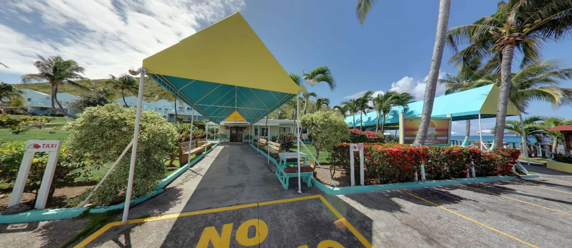Timothy Beach Resort relaxed South Frigate Bay beachfront hotel with Caribbean Sea views