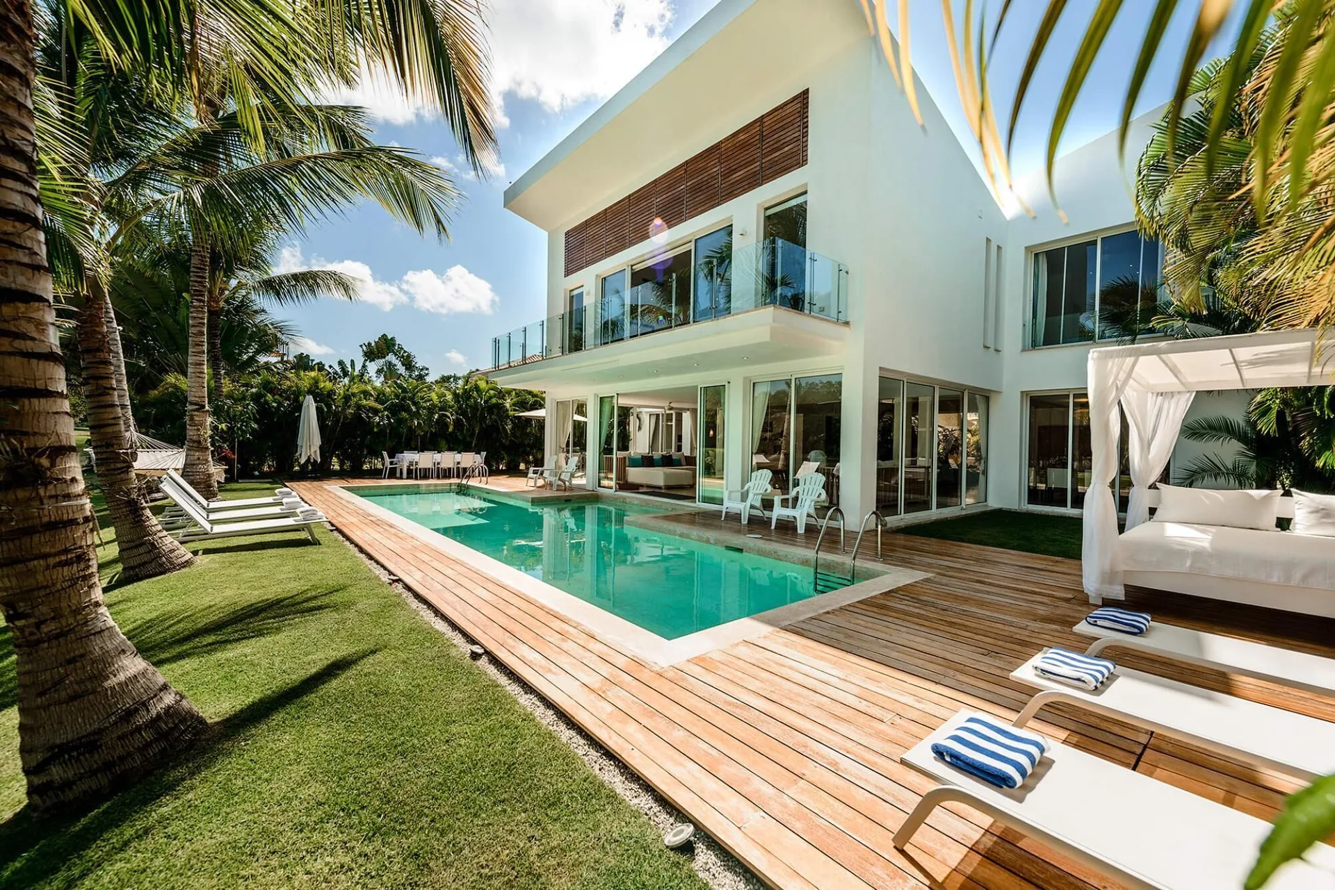 Punta Cana Villa Waterfall private villa in the Dominican Republic with pool and tropical setting
