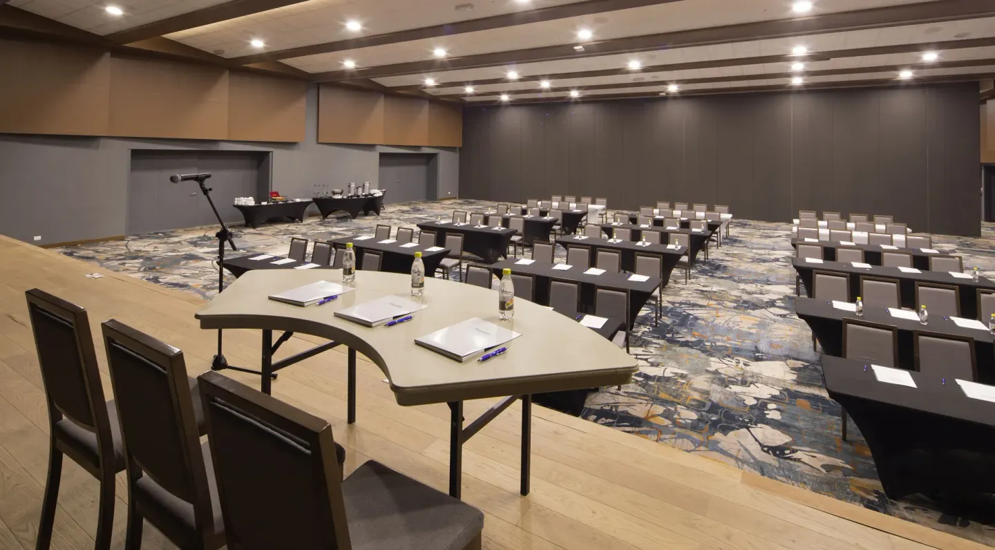 Conference room with classroom seating at Royalton Blue Waters Montego Bay.
