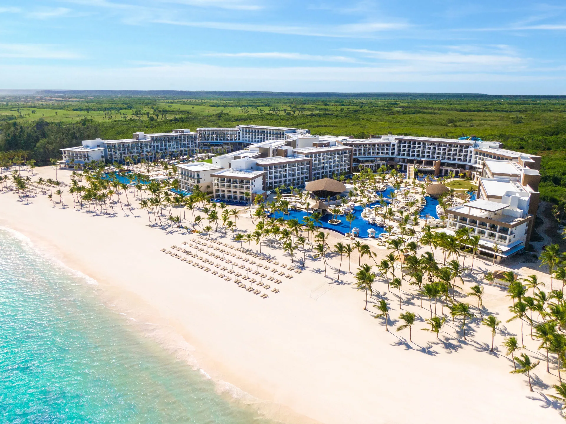 Hyatt Ziva Cap Cana family-friendly all-inclusive resort with beachfront pools, waterpark, and luxury amenities in Cap Cana, Dominican Republic.