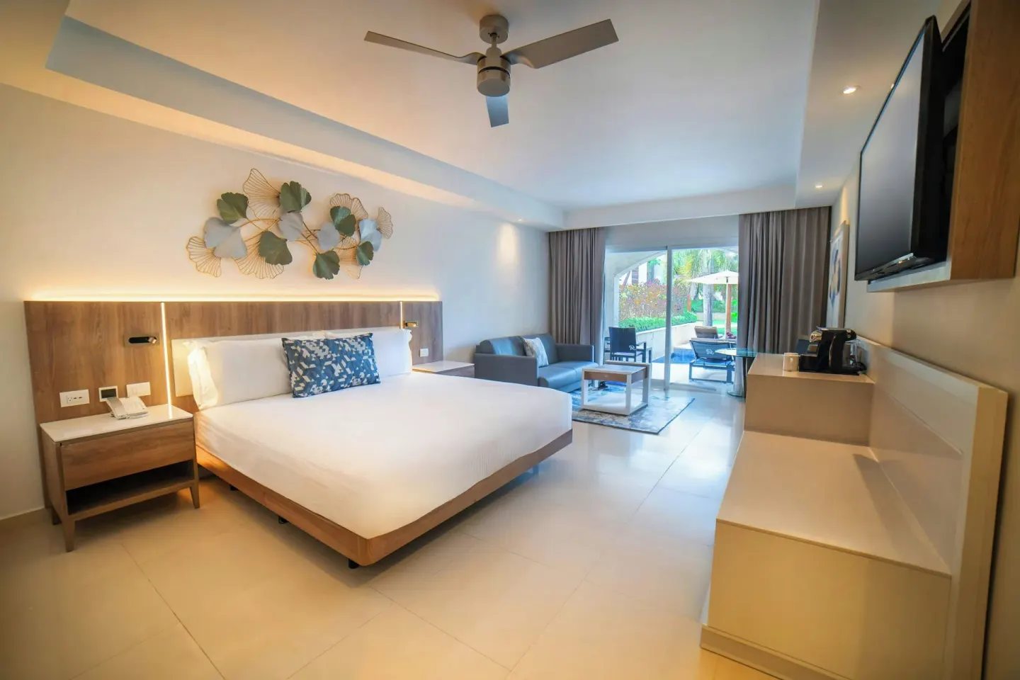 Luxury Swim Out Room with king bed at Royalton Hideaway Punta Cana Resort & Casino.