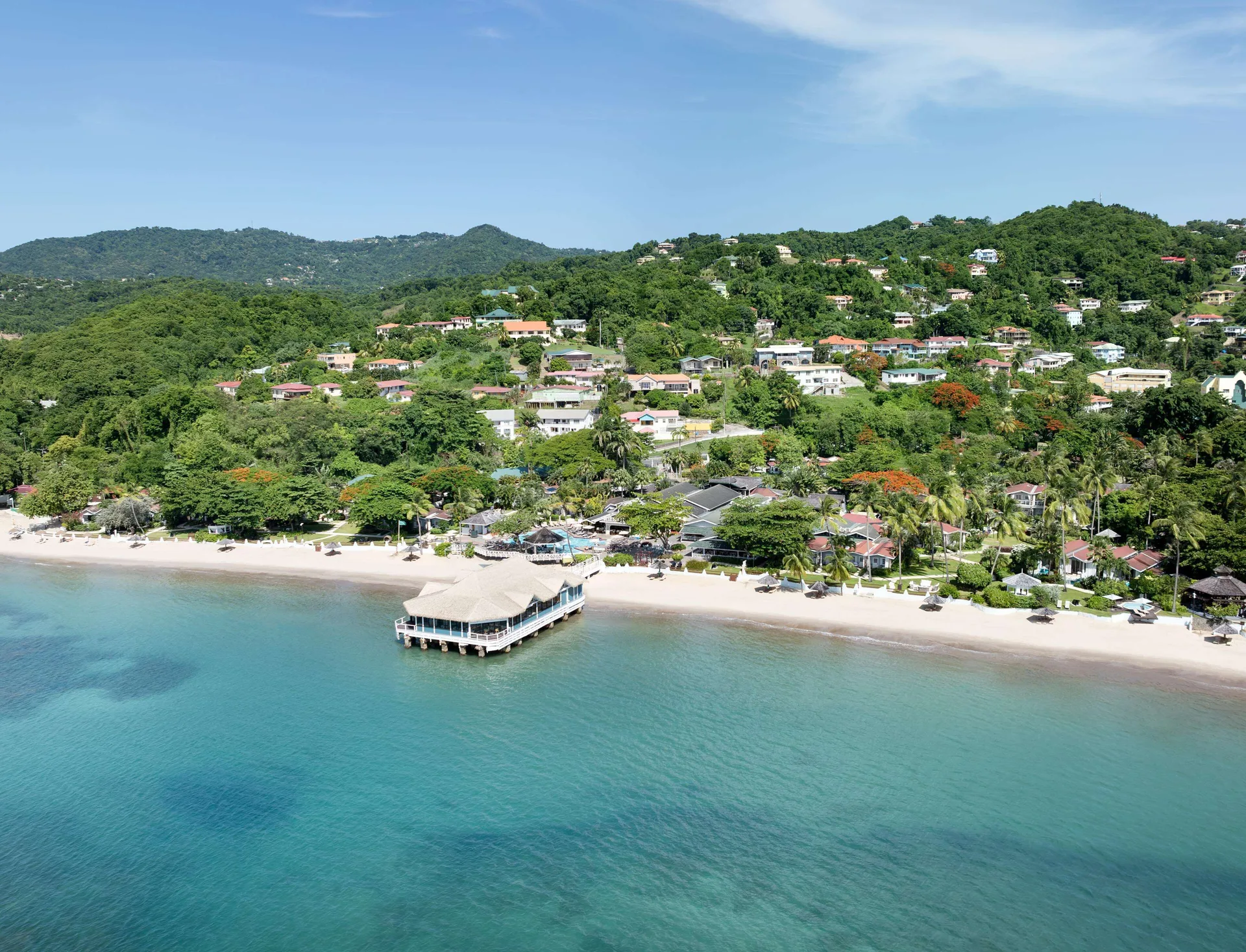 Sandals Halcyon couples-only all-inclusive Saint Lucia resort with gardens and beachfront pools