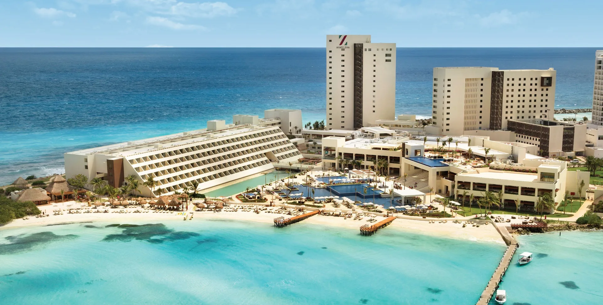 Hyatt Ziva Cancun family all-inclusive resort with beachfront pools, dining and Cancun Hotel Zone location