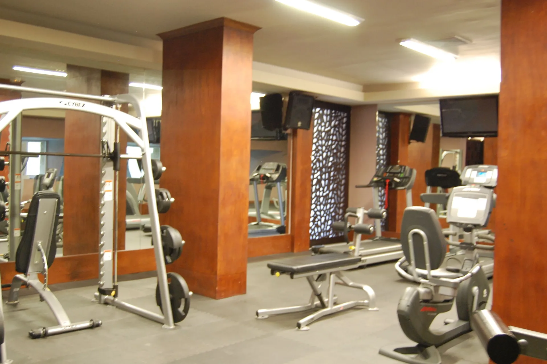 Fitness room with cardio and strength equipment at Sanctuary Cap Cana, a Luxury Collection Resort.