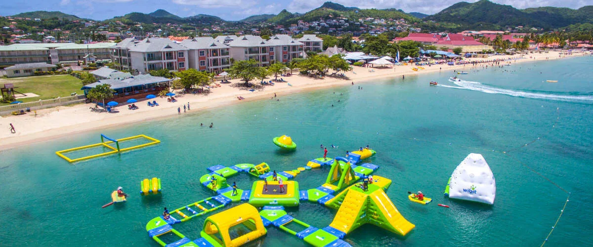 Splash Island Water Park Off Reduit Beach