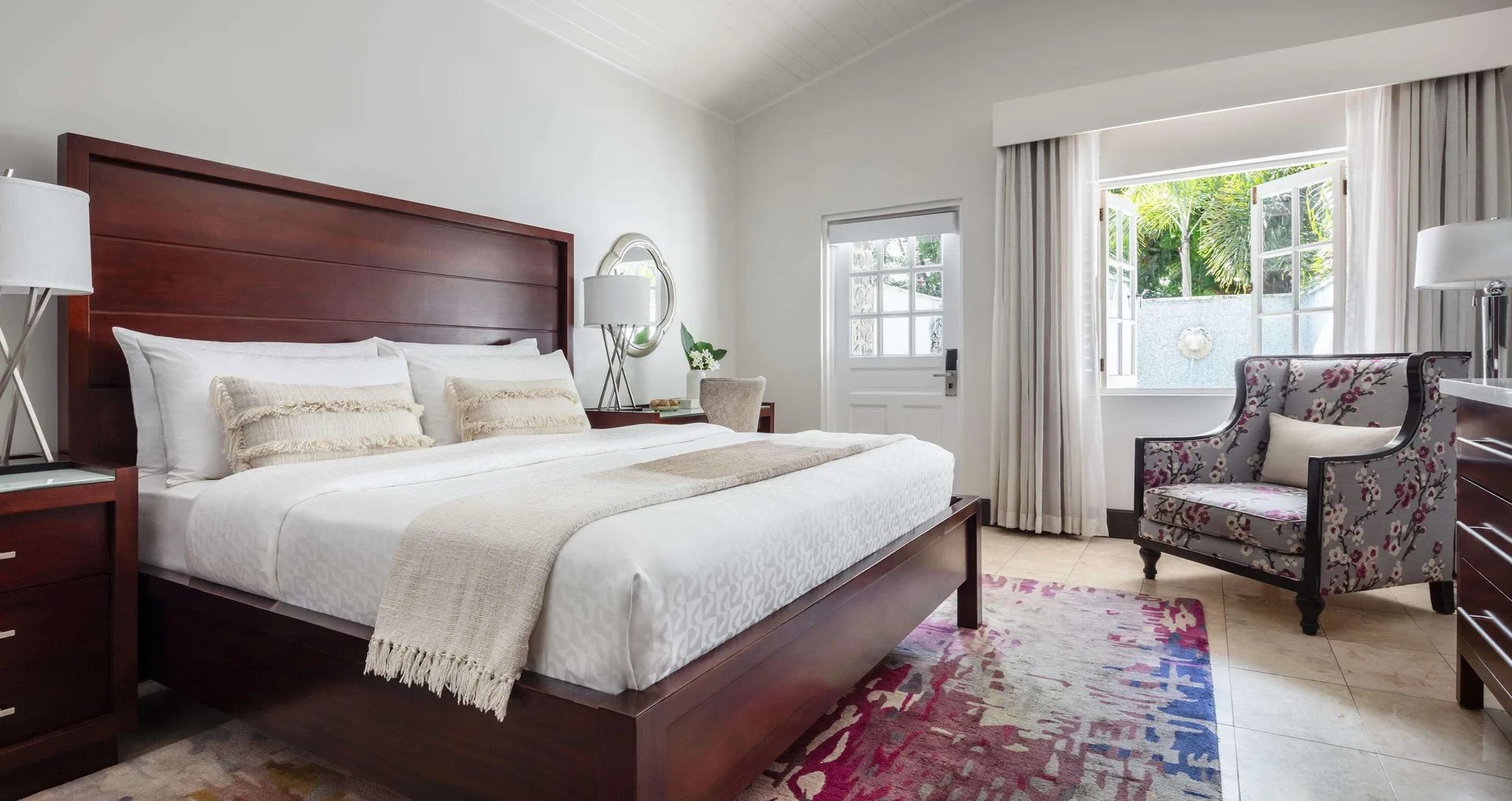 Honeymoon Butler Room with Private Pool Sanctuary at Sandals Halcyon featuring king bed, private plunge pool, and romantic Saint Lucia ambiance.