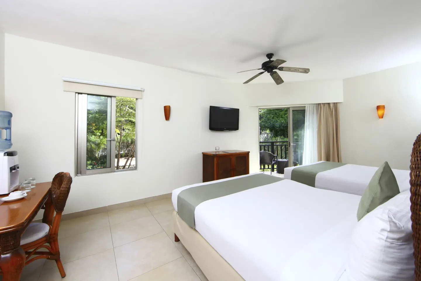 Superior Select two-bed room with desk at Sandos Caracol Nature Resort & Water Park