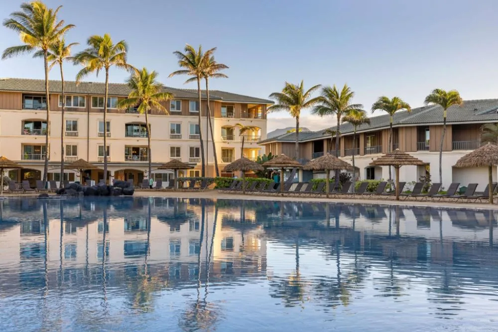 Hilton Vacation Club The Point at Poipu Kauai cliffside resort with condo-style suites and ocean views