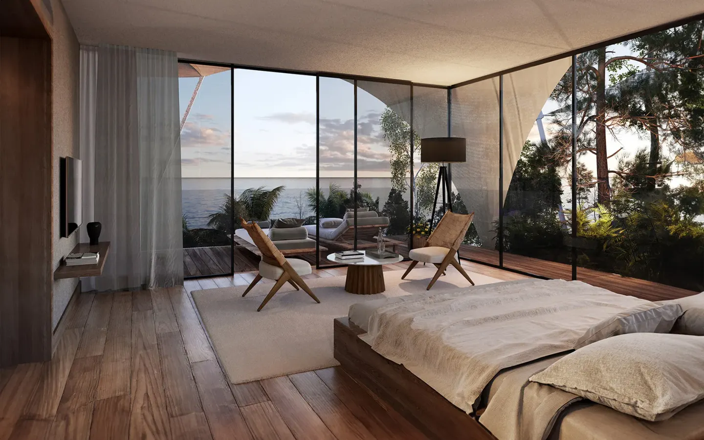 Inside the Beachfront Junior Suite at Silversands Beach House Grenada — from the hotel's own gallery.