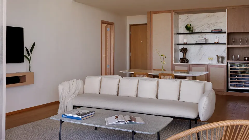 Inside the Two Bedroom Panoramic Ocean View Suite at Silversands Beach House Grenada — from the hotel's own gallery.