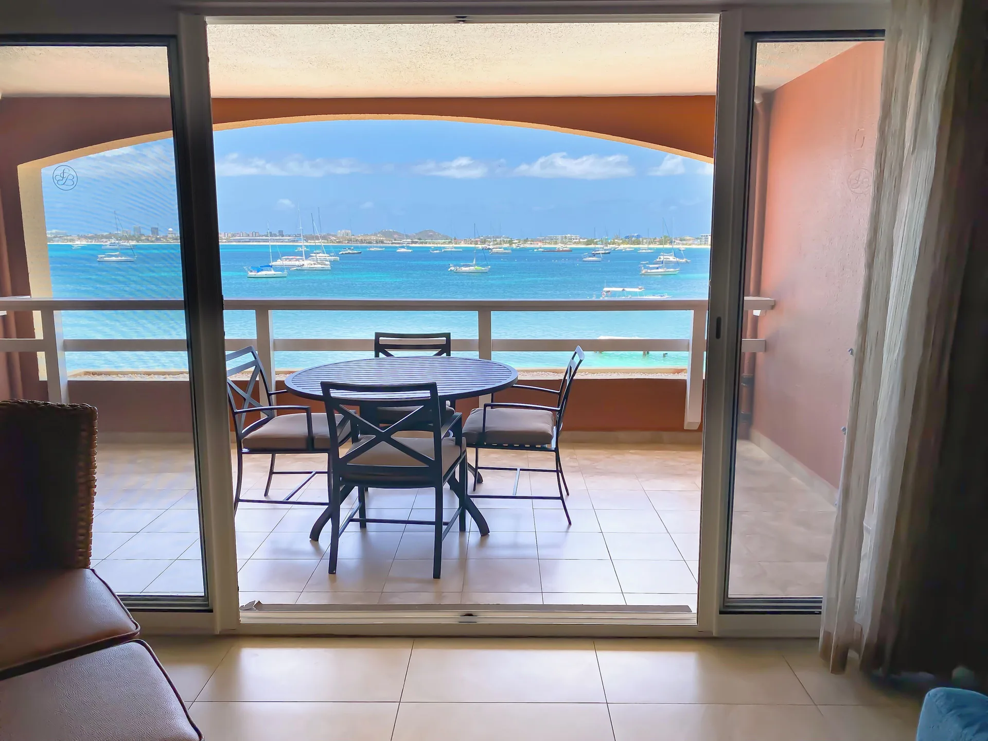 The Villas Two Bedroom Villa at Simpson Bay Resort with private balcony, oceanfront views, and villa-style living in Sint Maarten.