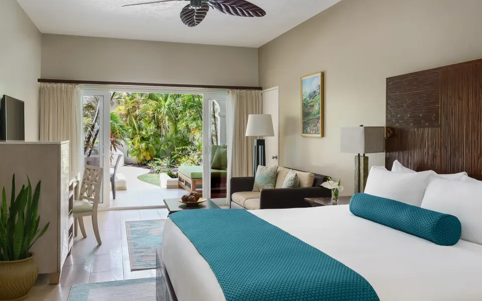Inside the Oleander Garden Suite at Spice Island Beach Resort — from the hotel's own gallery.