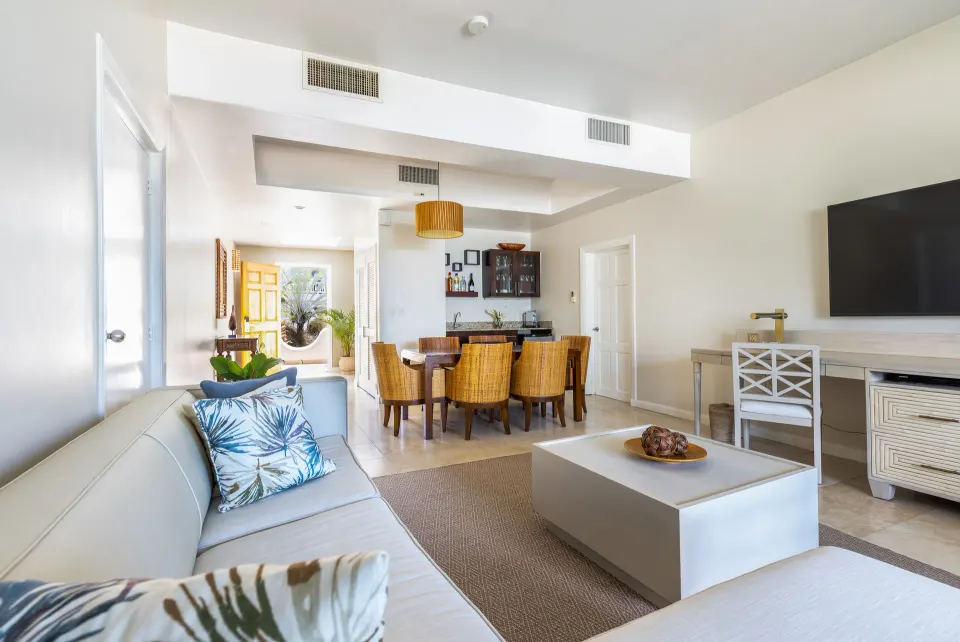 Inside the Royal Cinnamon and Saffron Beach Suites at Spice Island Beach Resort — from the hotel's own gallery.