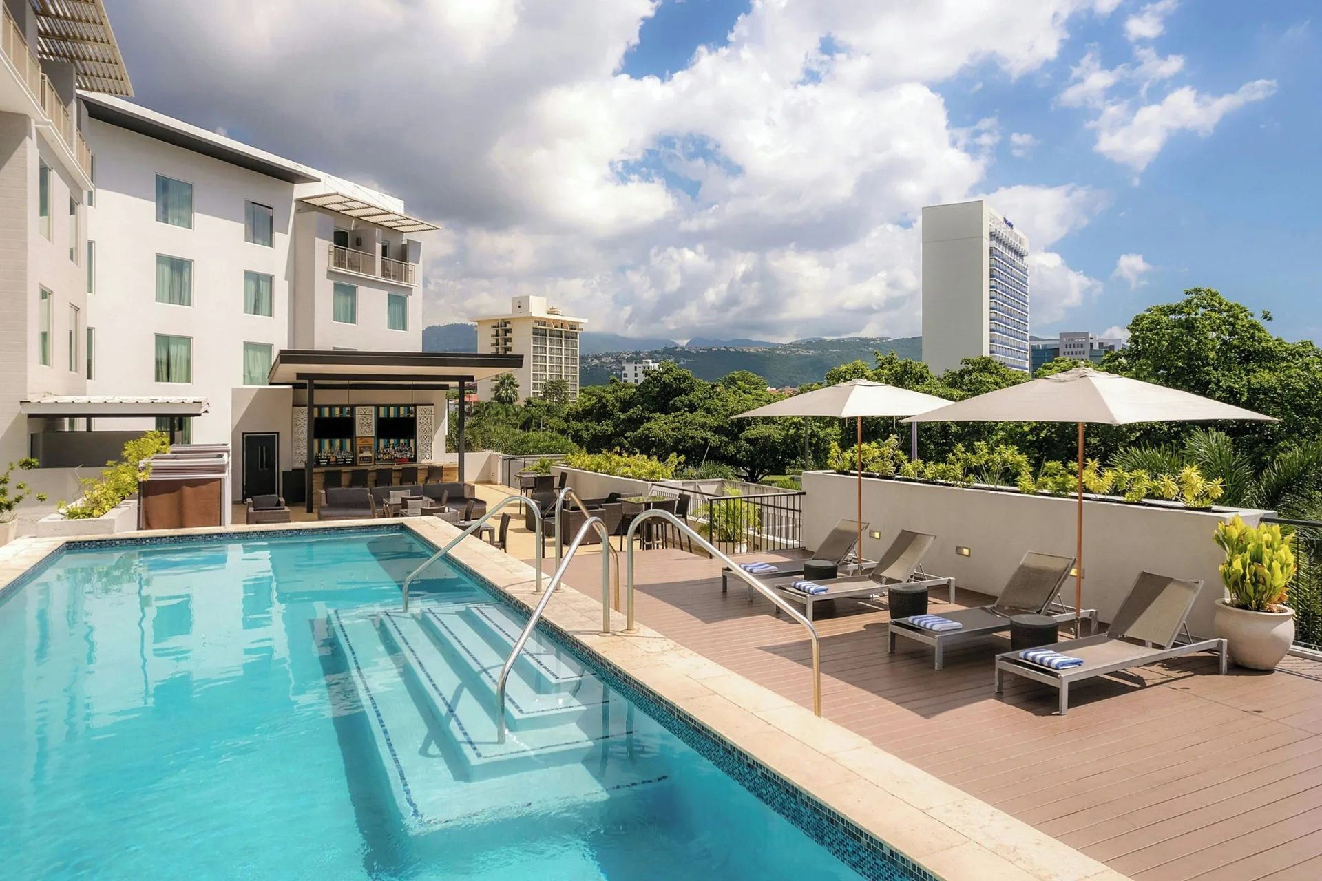 Courtyard resort