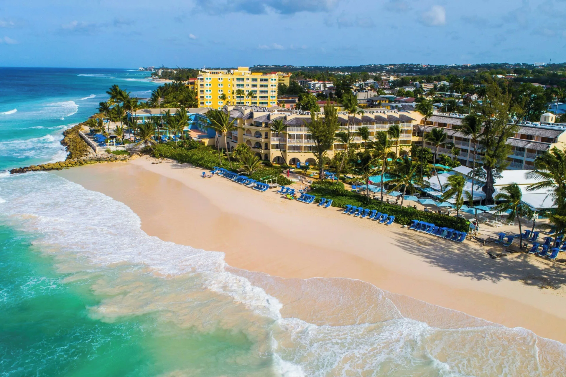 Turtle Beach Barbados all-inclusive hotel with family-friendly beachfront pools on the south coast
