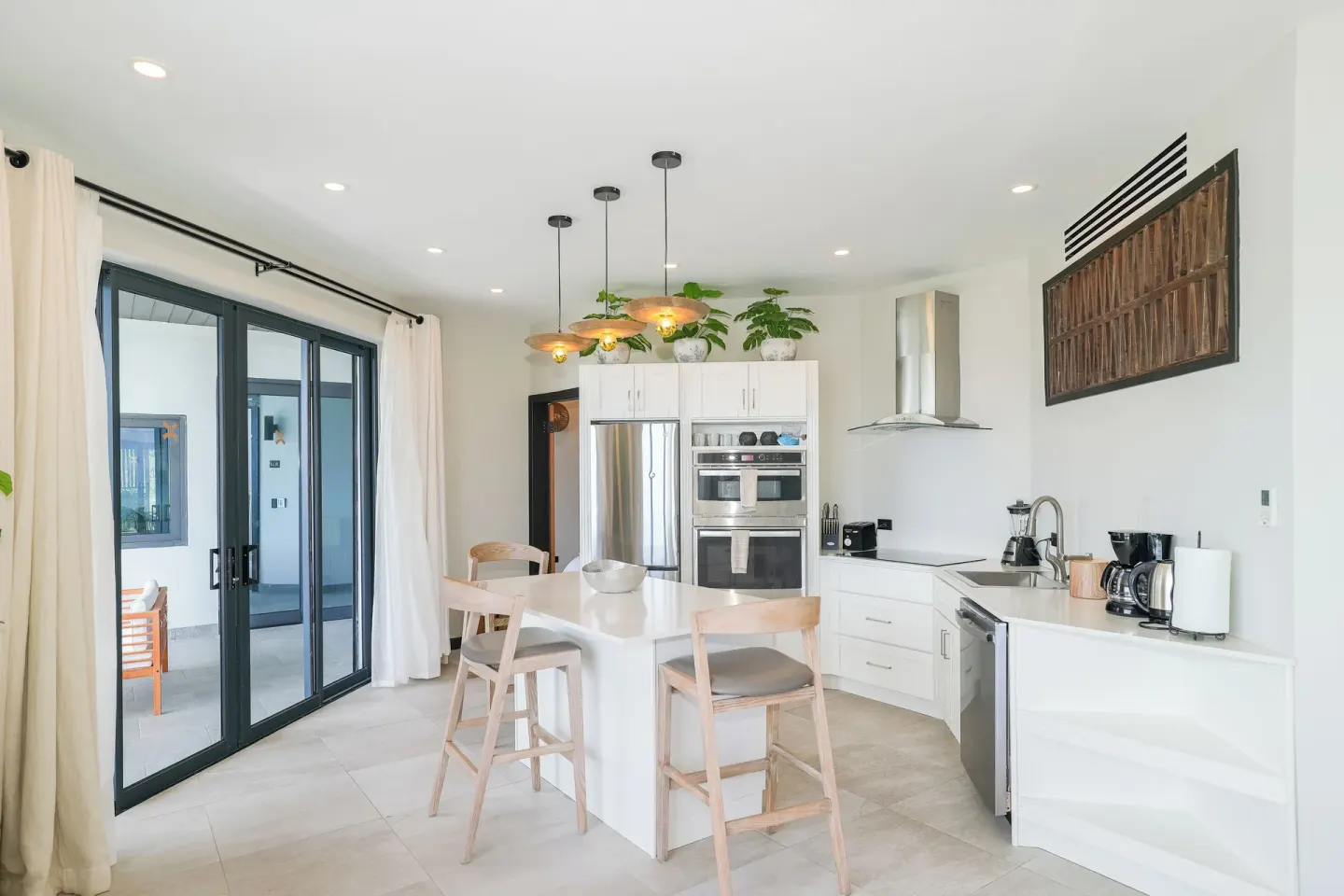 Seastar kitchen and breakfast island at Tamarind Hills Resort & Villas.