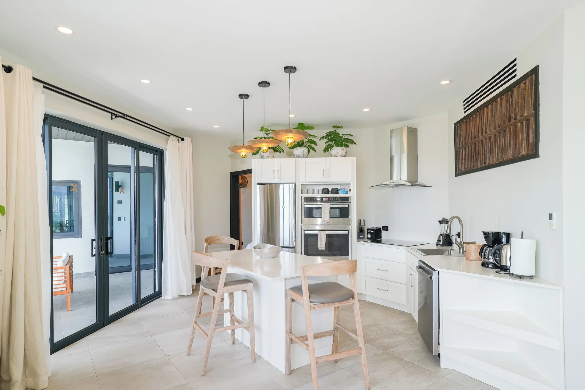 Seastar kitchen and breakfast island at Tamarind Hills Resort & Villas.