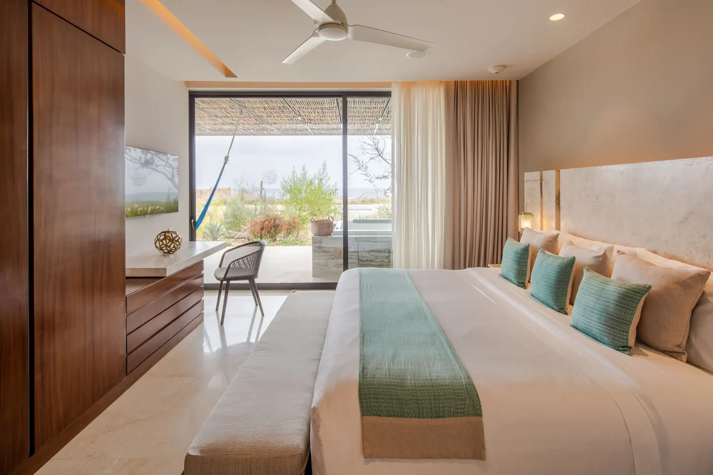 King bedroom in a Four Bedroom Villa Ocean View with Hot Tub at The Club at Solaz.