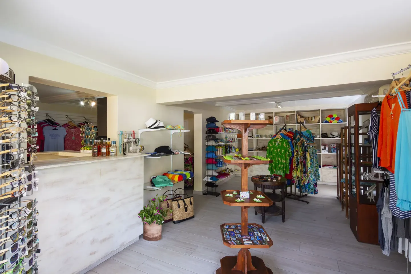 Boutique shop with apparel and accessories at The Club, Barbados Resort & Spa.