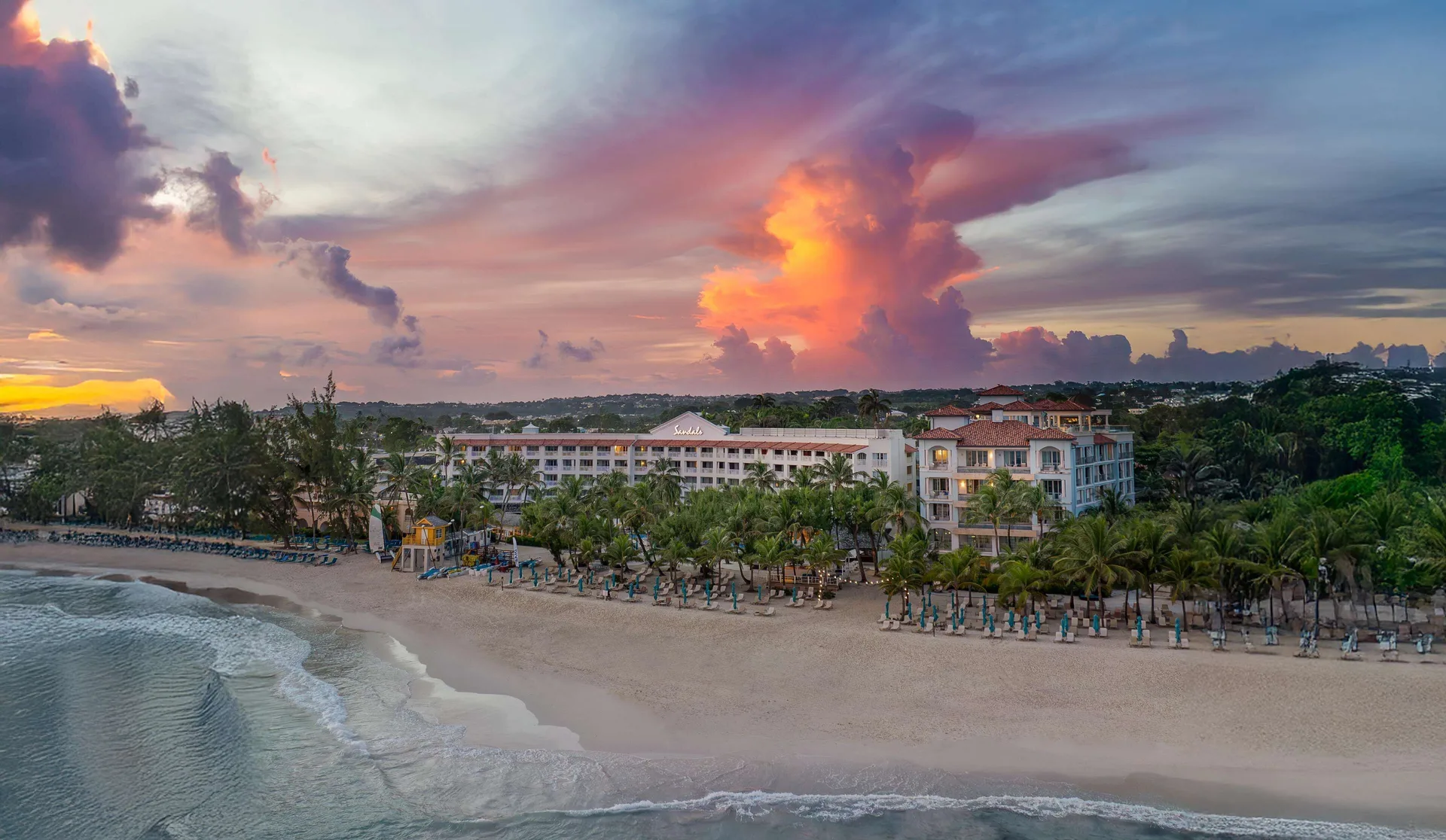 Sandals Royal Barbados couples-only all-inclusive resort with rooftop pools and modern beachfront suites