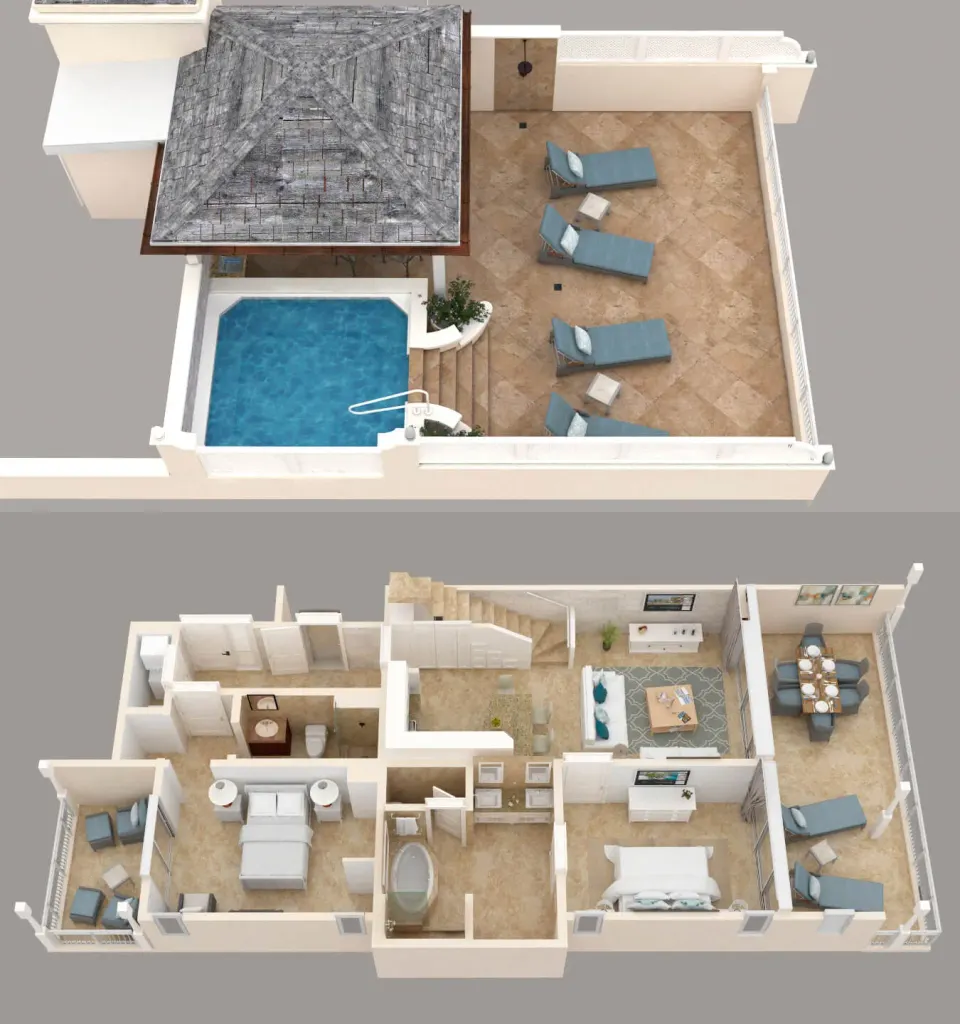 Two Bedroom Contemporary Penthouse Rooftop Pool Official 2