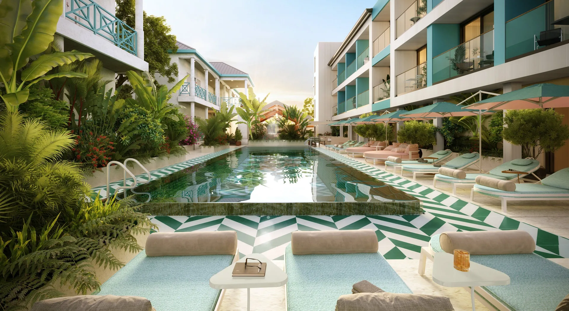 Hotel Indigo Turks Caicos Grace Bay modern boutique hotel with contemporary island design