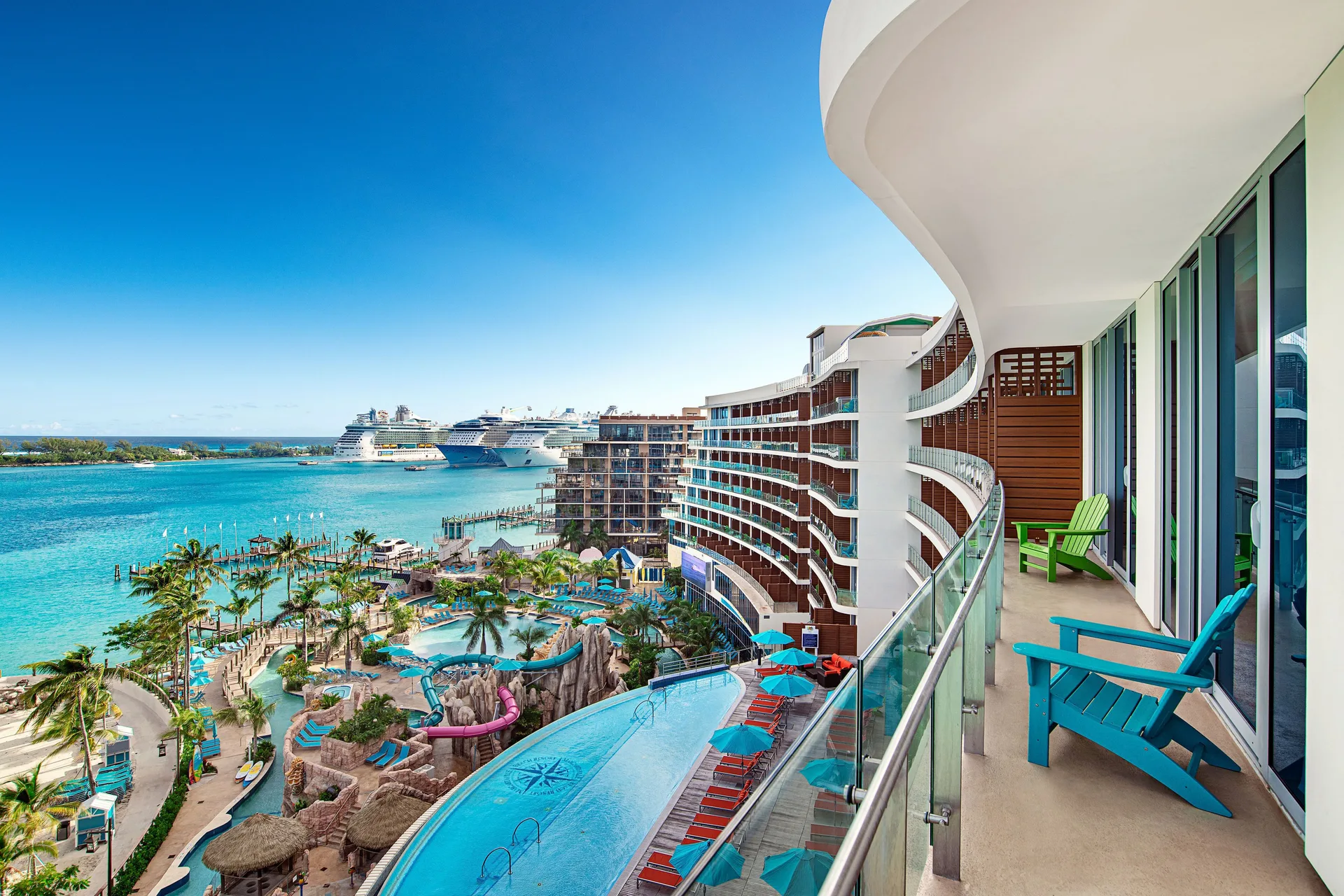 Margaritaville Beach Resort Nassau casual beachfront resort with water park and island style